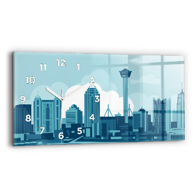 Négyszögletes üvegóra vízszintesen 60x30 Építészet az USA-ban