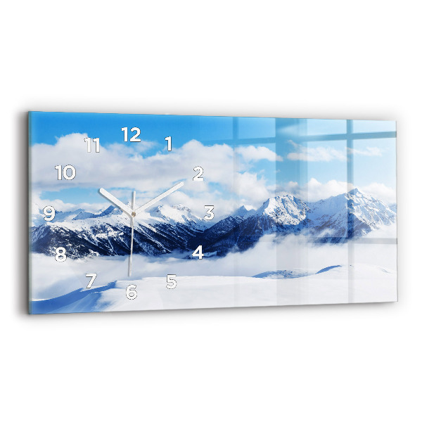 Vízszintes üvegóra 60x30 Hegyi panoráma