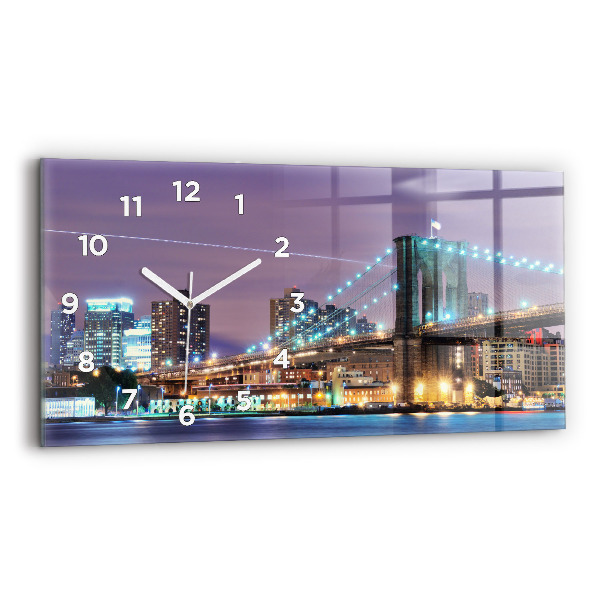 Üvegóra vízszintesen 60x30 Brooklyn híd és az East River