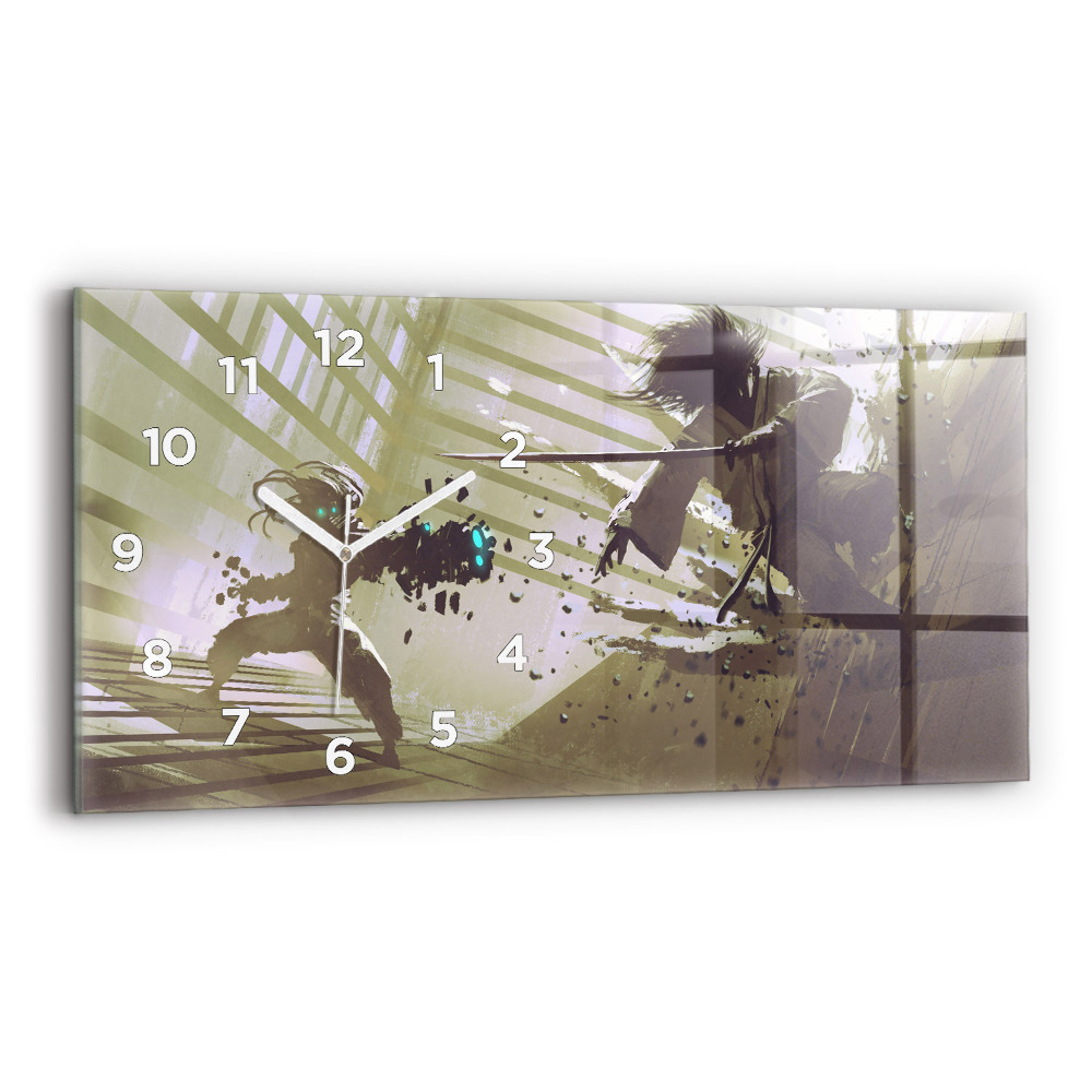 Üvegóra vízszintesen 60x30 Harc robot és szamuráj között