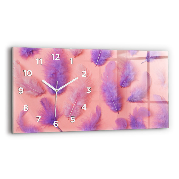 Vízszintes üvegóra 60x30 Színes tollak