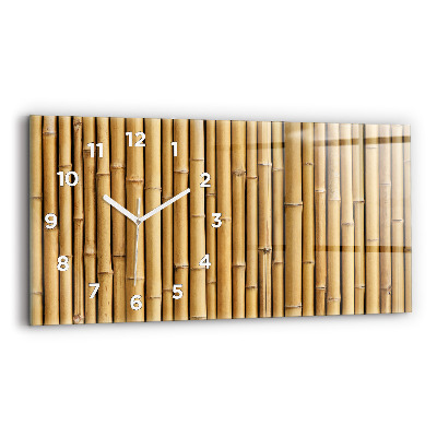 Négyszögletes üvegóra vízszintesen 60x30 Bambuszrudak