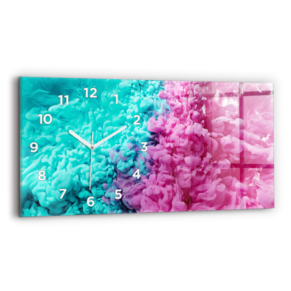 Vízszintes üvegóra 60x30 Modern művészet - foltok