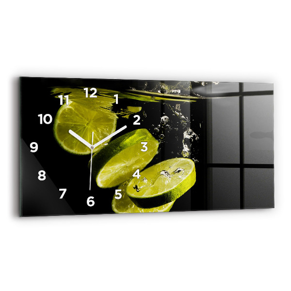 Négyszögletes üvegóra vízszintesen 60x30 Limes