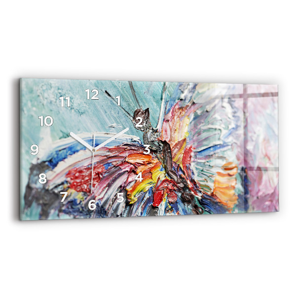 Vízszintes üvegóra 60x30 Olajművészeti töredék