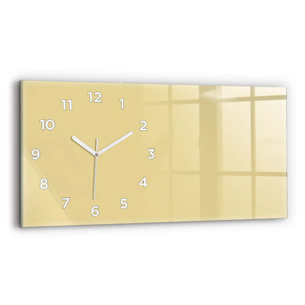 Vízszintes üvegóra 60x30 Krém szín