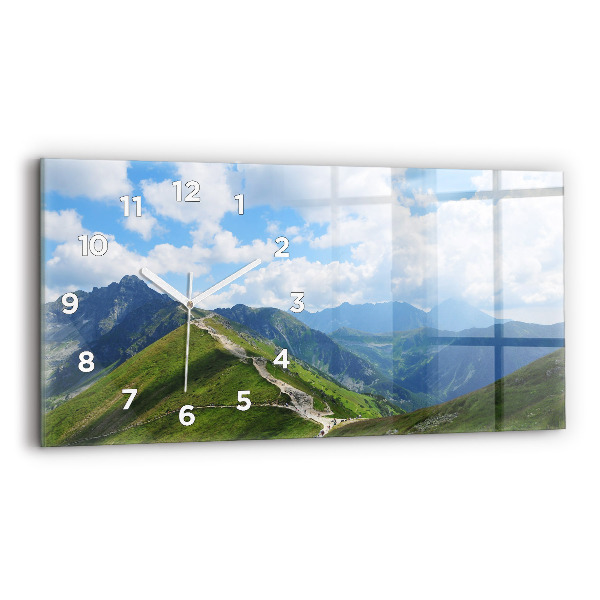 Négyszögletes üvegóra vízszintesen 60x30 Kasprowy Wierch Zakopane