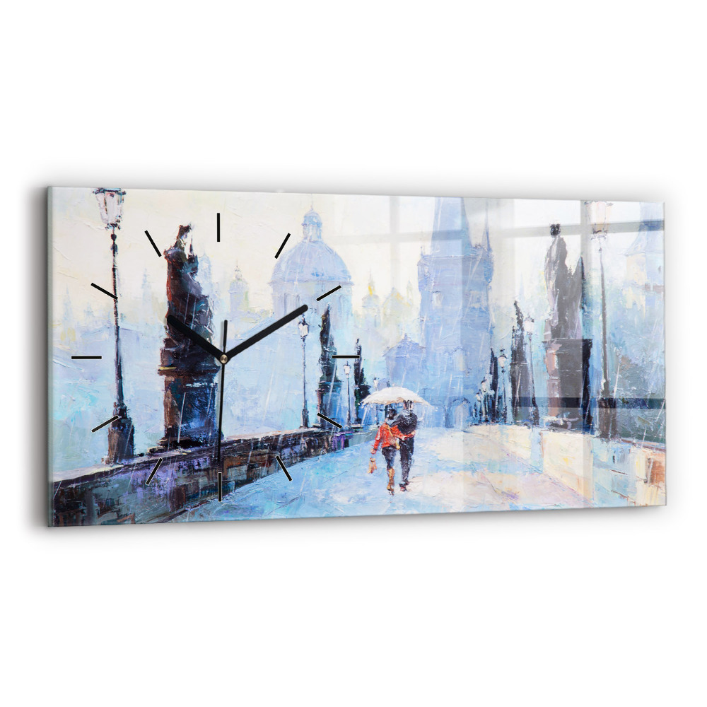 Vízszintes üvegóra 60x30 Olaj művészet