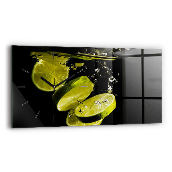 Négyszögletes üvegóra vízszintesen 60x30 Limes