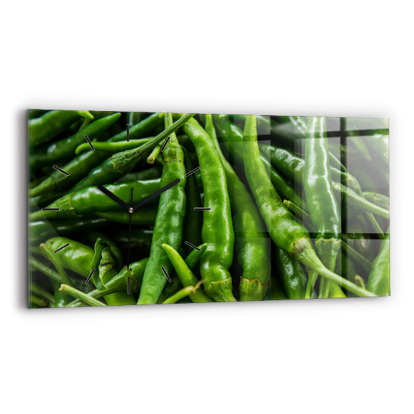Vízszintes üvegóra 60x30 Zöldpaprika