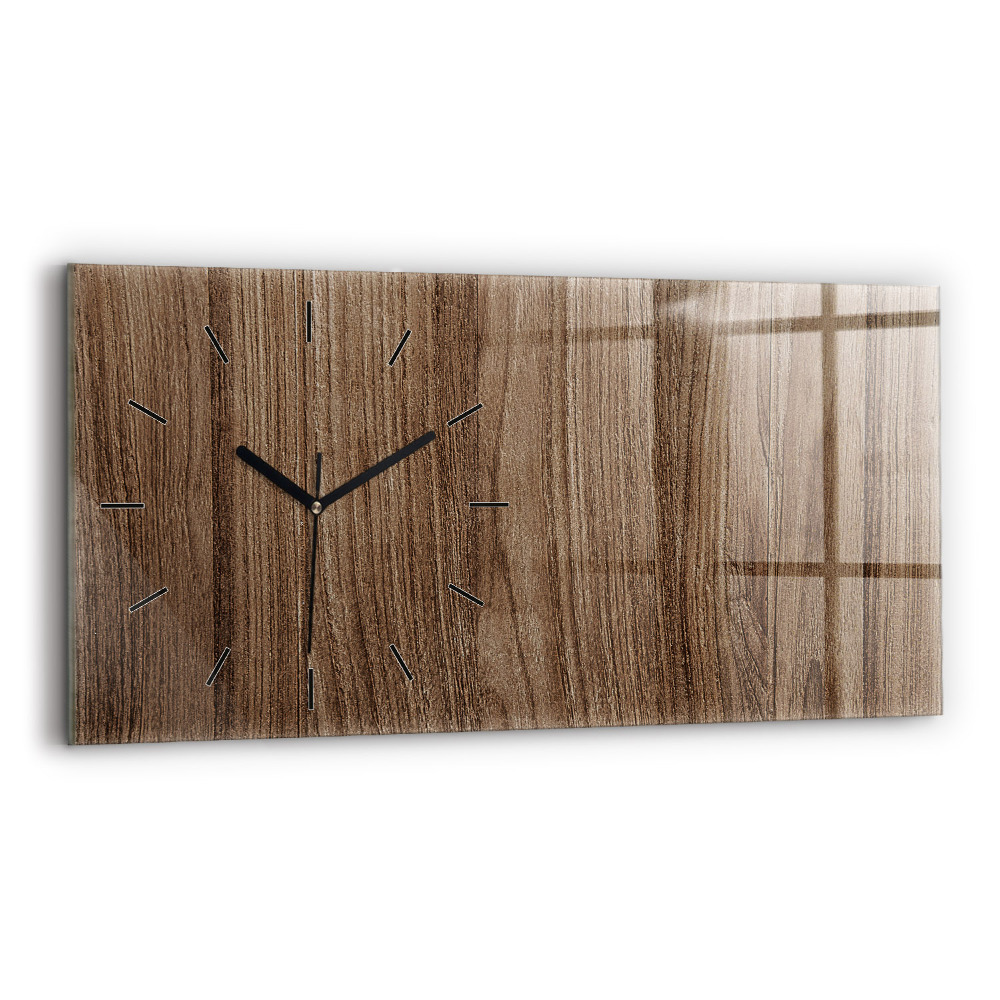 Vízszintes üvegóra 60x30 Sötét fa