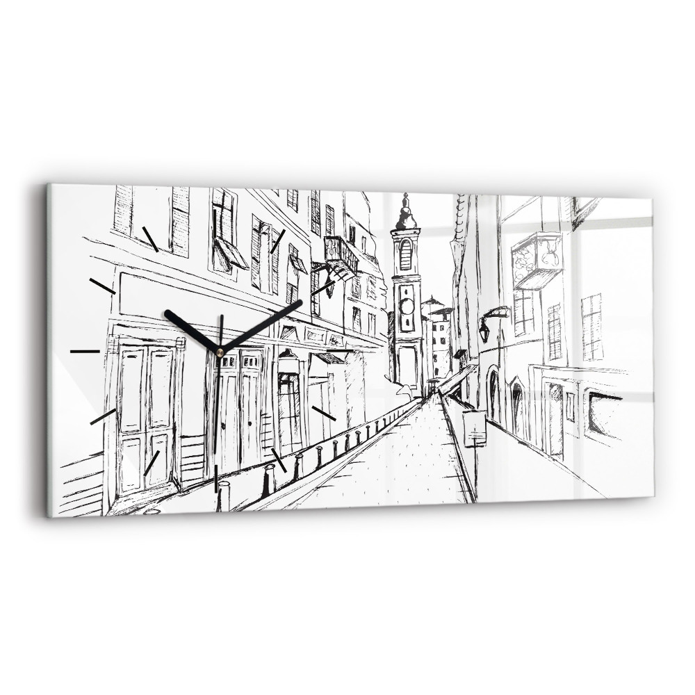 Üvegóra vízszintesen 60x30 Városrajz Provence