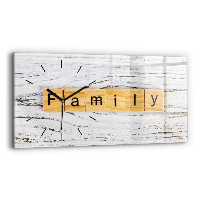 Üvegóra vízszintesen 60x30 Család