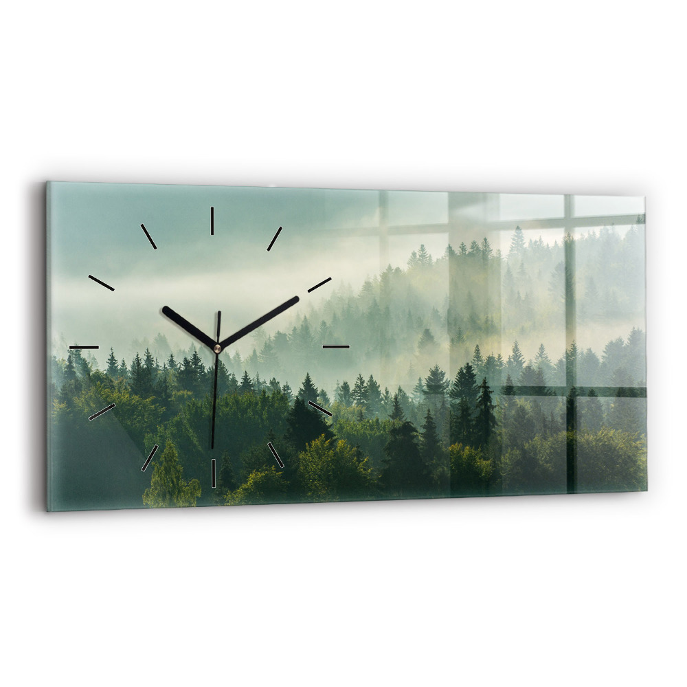 Vízszintes üvegóra 60x30 Napfelkelte Beskids