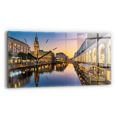 Üvegóra vízszintesen 60x30 Hamburg Városháza