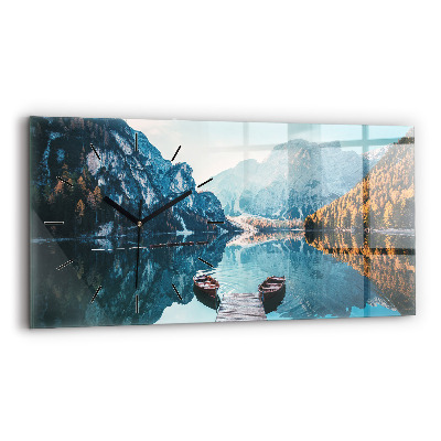 Üvegóra vízszintesen 60x30 Csónakok egy tavon