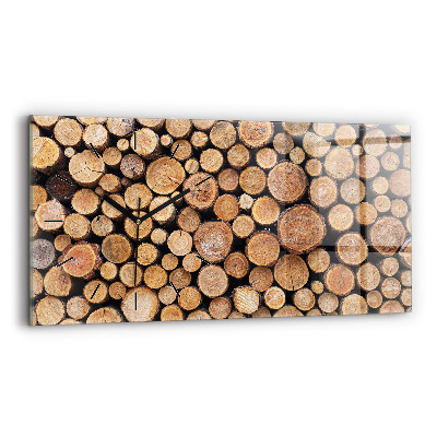 Vízszintes üvegóra 60x30 Fák gyűrűi