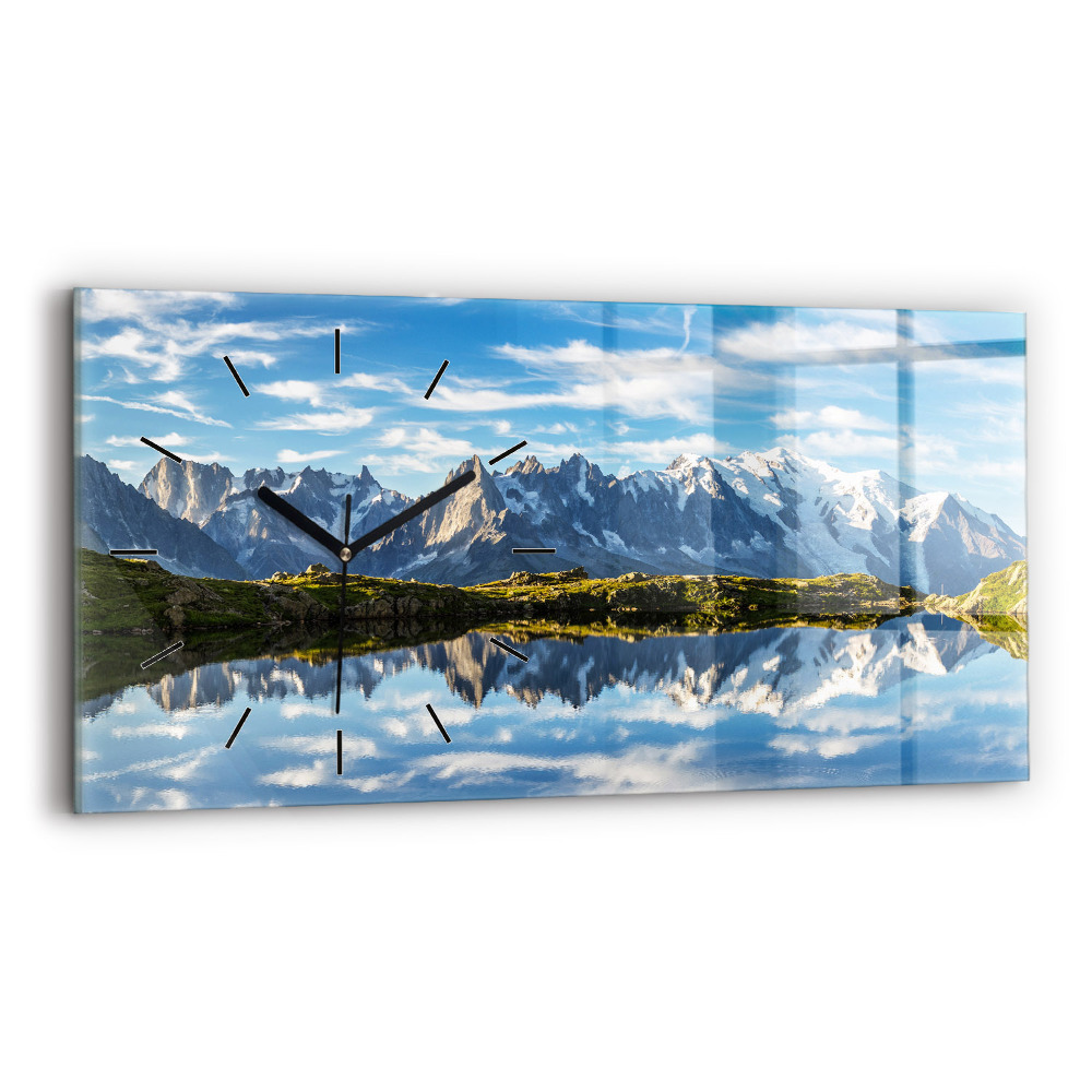 Vízszintes üvegóra 60x30 Chamonix-völgy, Francia Alpok