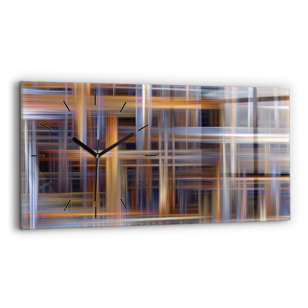 Vízszintes üvegóra 60x30 Geometriai absztrakció