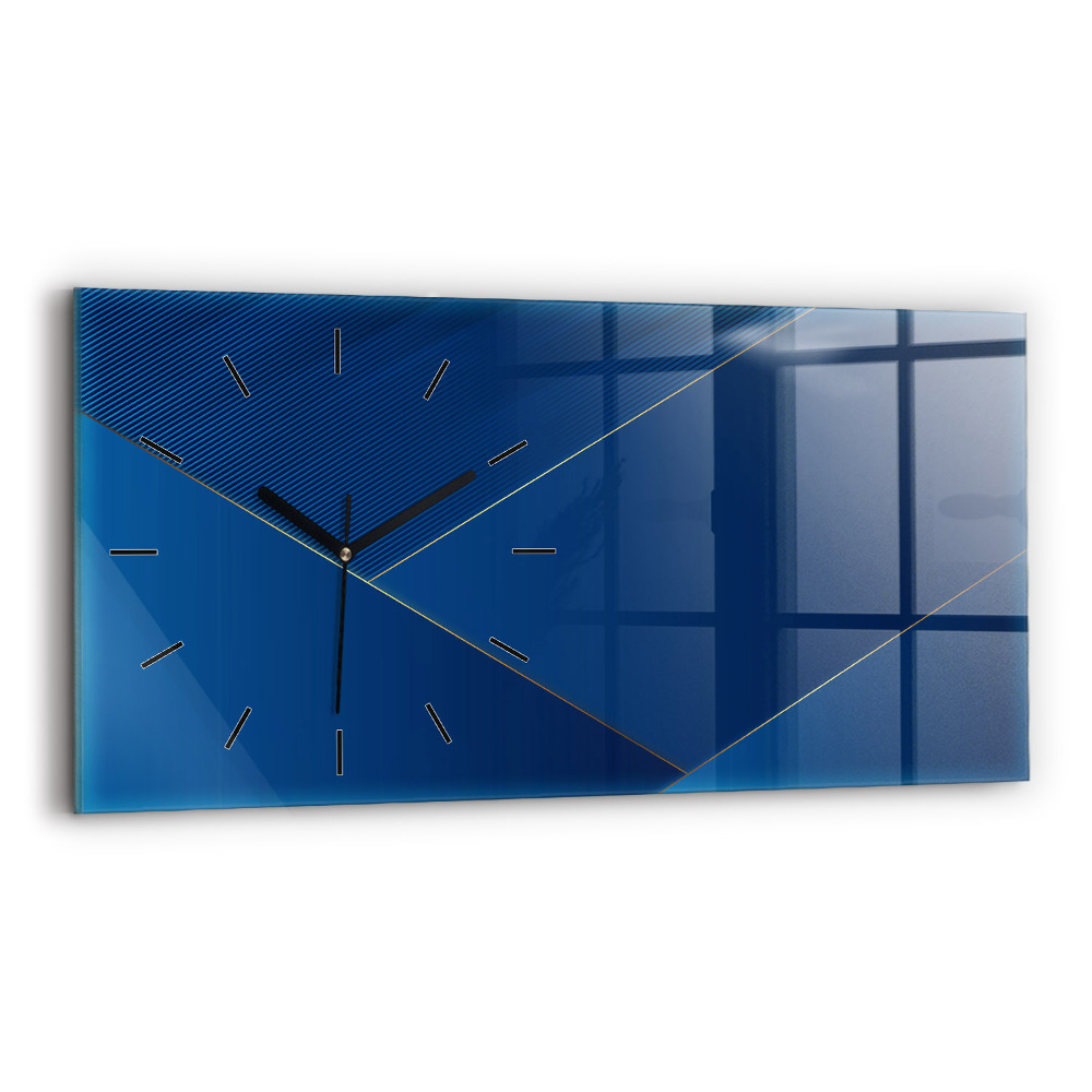 Négyszögletes üvegóra vízszintesen 60x30 Ornamentális absztrakció