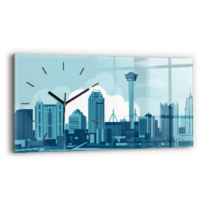 Négyszögletes üvegóra vízszintesen 60x30 Építészet az USA-ban