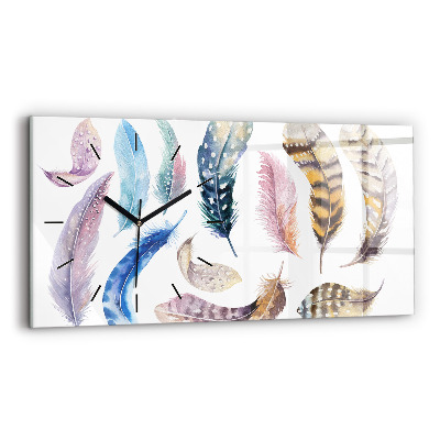 Vízszintes üvegóra 60x30 Retro Art illusztráció