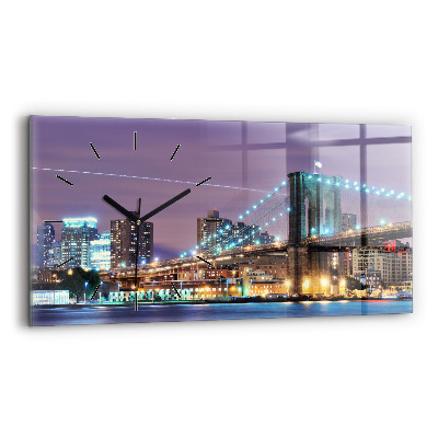 Üvegóra vízszintesen 60x30 Brooklyn híd és az East River