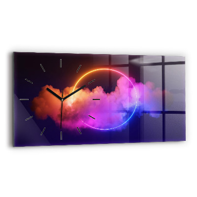 Üvegóra vízszintesen 60x30 3D füst absztrakt