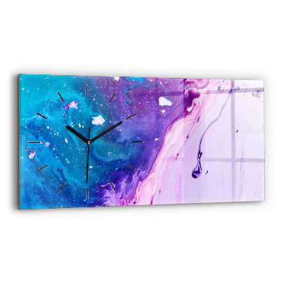 Vízszintes üvegóra 60x30 Színes háttér