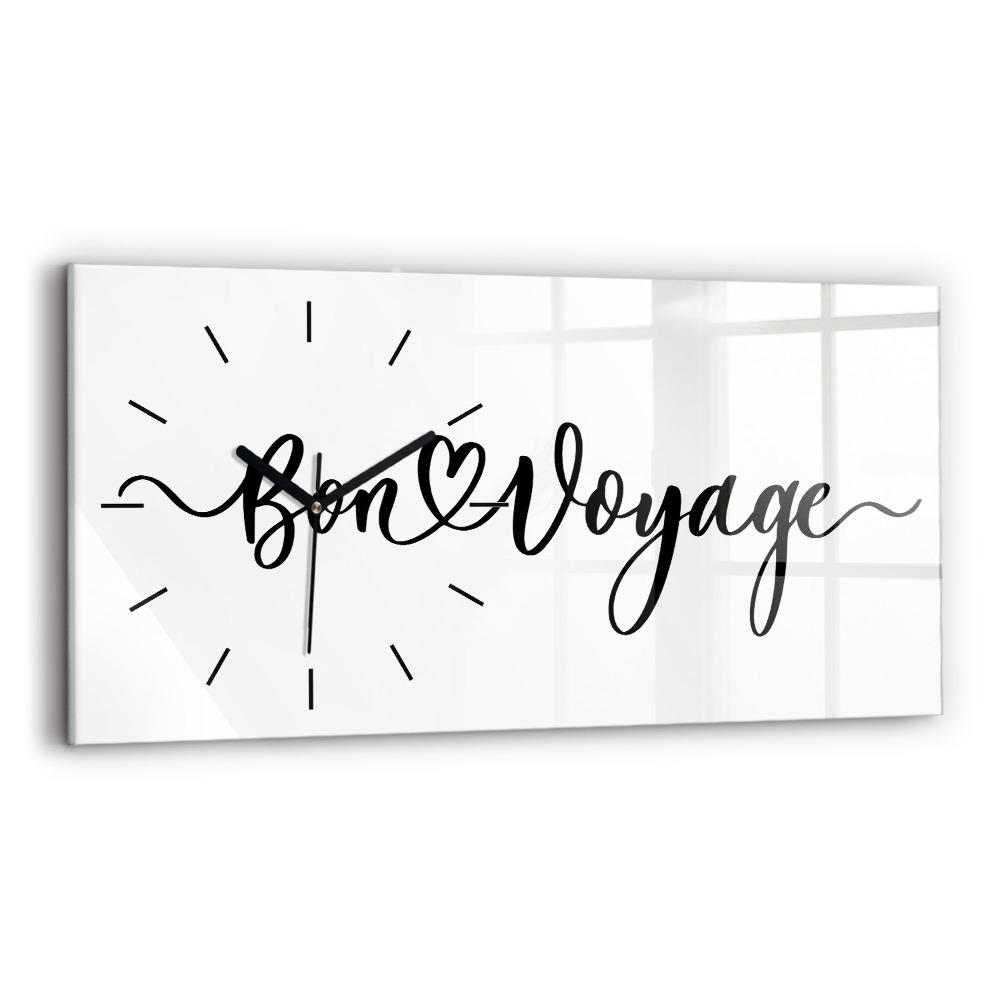 Üvegóra vízszintesen 60x30 Bon voyage felirat