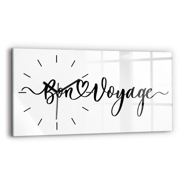 Üvegóra vízszintesen 60x30 Bon voyage felirat