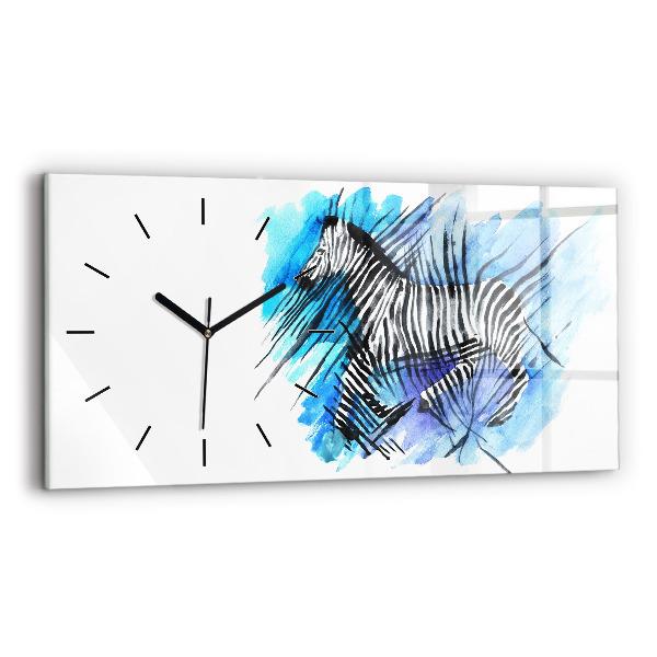 Üvegóra vízszintesen 60x30 Festett zebra