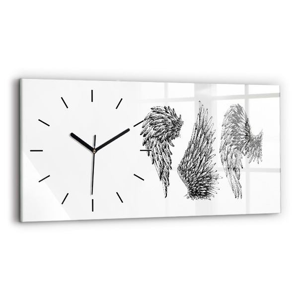 Vízszintes üvegóra 60x30 Angyalszárnyak