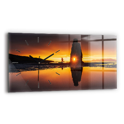 Üvegóra vízszintesen 60x30 Futó és naplemente