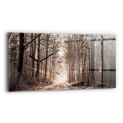 Üvegóra vízszintesen 60x30 Erdei ösvény szepiában