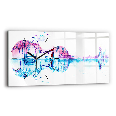 Négyszögletes üvegóra vízszintesen 60x30 Cello Park tó