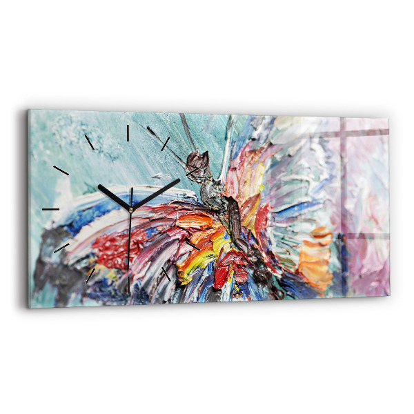 Vízszintes üvegóra 60x30 Olajművészeti töredék