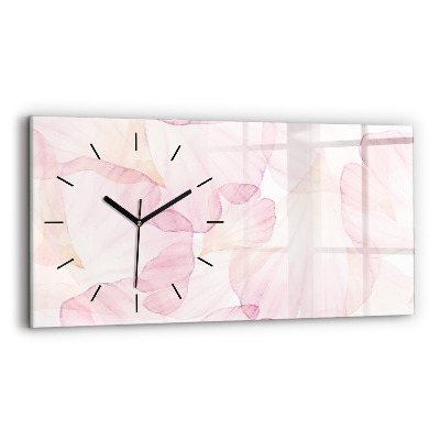 Üvegóra vízszintesen 60x30 Akvarell szirmok