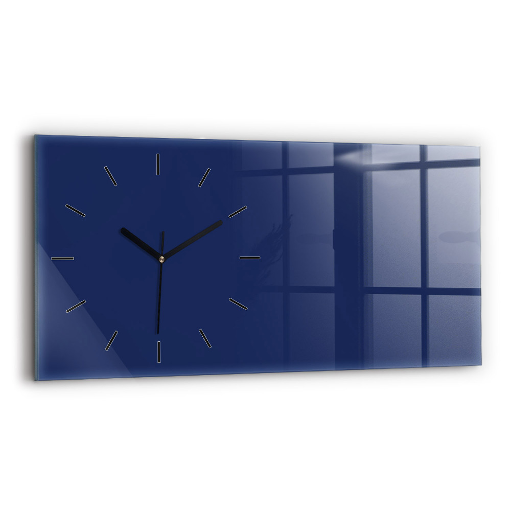 Vízszintes üvegóra 60x30 Tengerészkék
