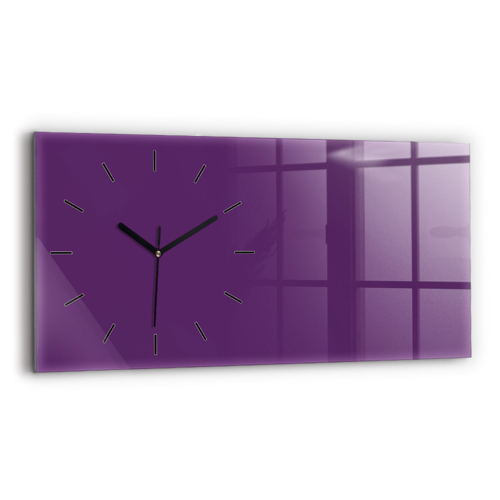 Vízszintes üvegóra 60x30 Színes lila