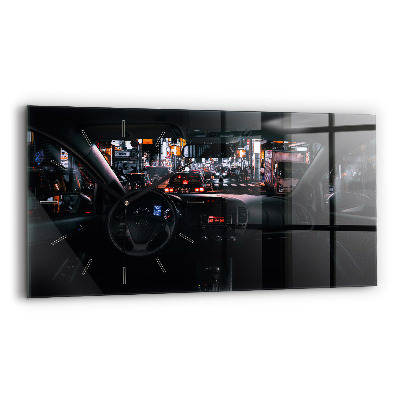 Vízszintes üvegóra 60x30 Autó Tokióban