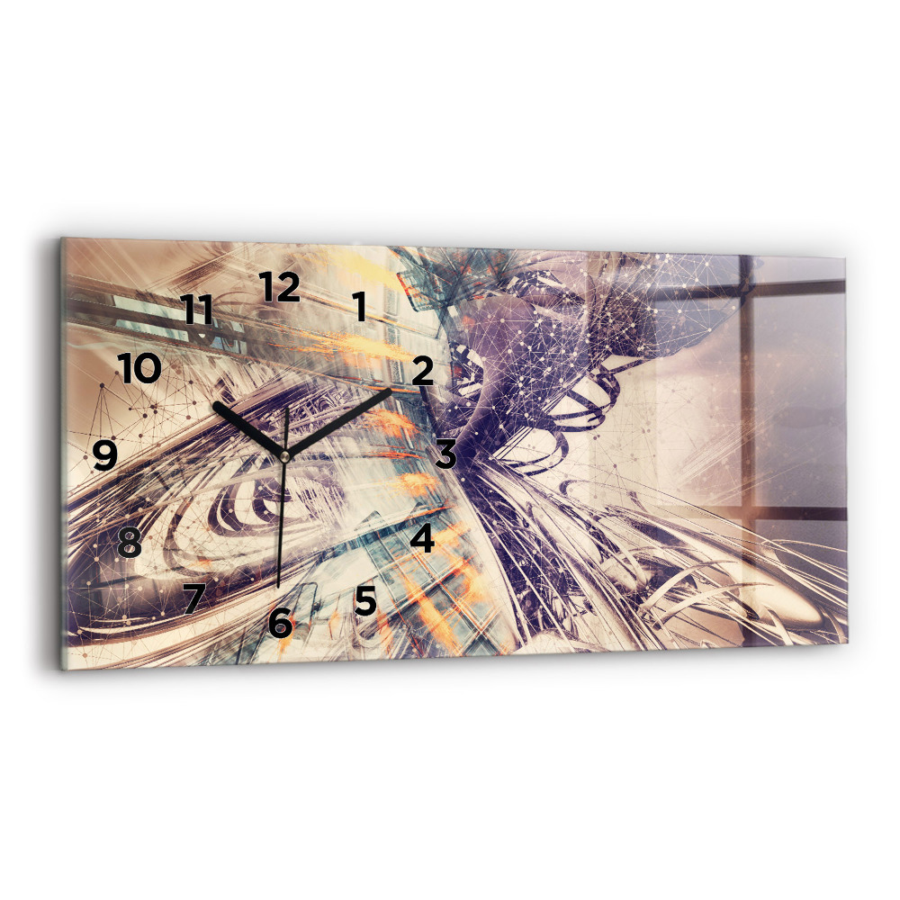 Üvegóra vízszintesen 60x30 Absztrakt mechanizmus