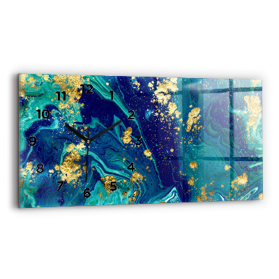 Vízszintes üvegóra 60x30 Modern absztrakció