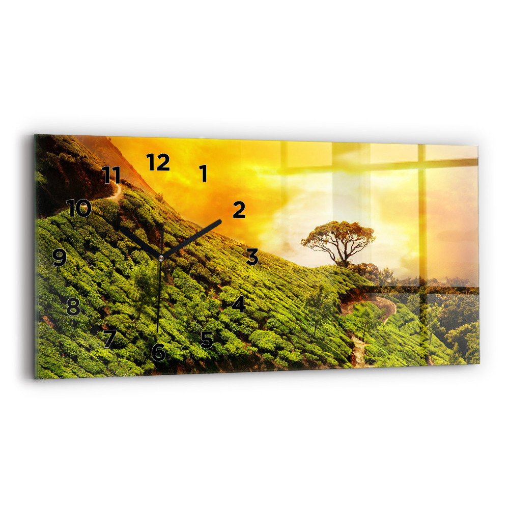 Négyszögletes üvegóra vízszintesen 60x30 Tea Hill