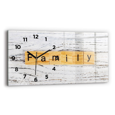 Üvegóra vízszintesen 60x30 Család