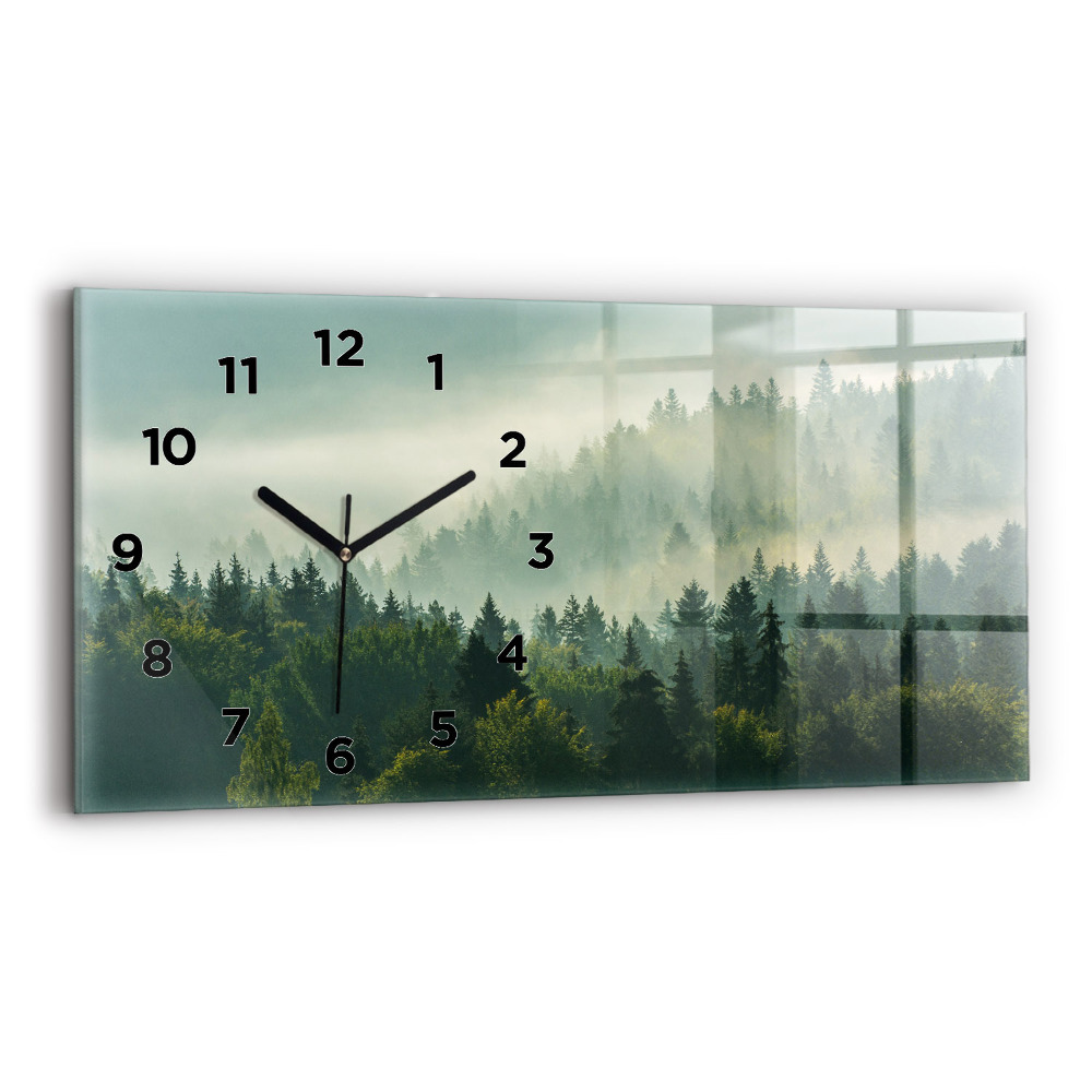 Vízszintes üvegóra 60x30 Napfelkelte Beskids