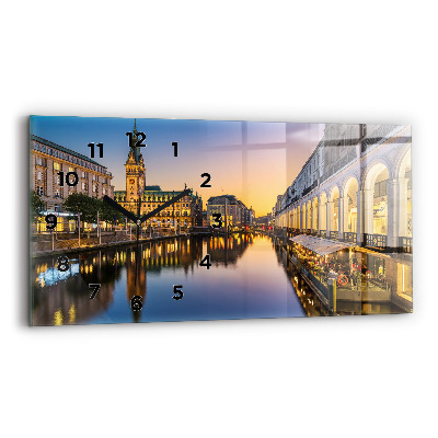 Üvegóra vízszintesen 60x30 Hamburg Városháza