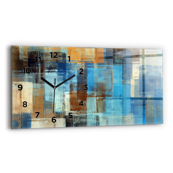 Vízszintes üvegóra 60x30 Színes háttér - absztrakt