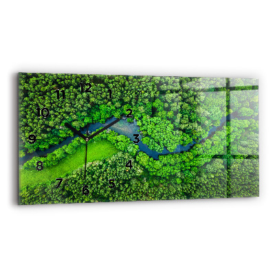 Üvegóra vízszintesen 60x30 Folyó az erdőben