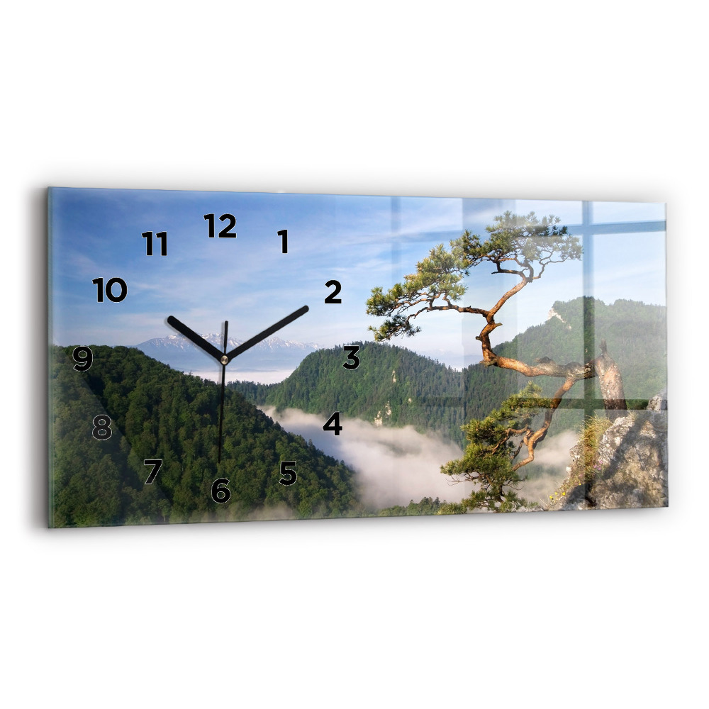 Négyszögletes üvegóra vízszintesen 60x30 Sokolica-csúcs a Pieniny-hegységben